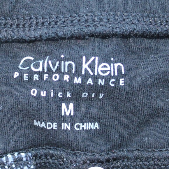 CALVIN KLEIN Performance Black Capri Leggings M - Picture 3 of 4